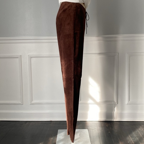 Ralph Lauren Bohemian Vintage Lace Up Suede Pants - Picture 7 of 11